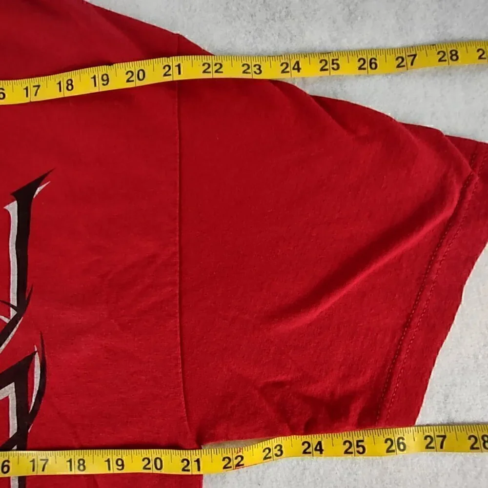 Vans Men's 100% Cotton, Red Cardinal Short Sleeve Vintage T Shirt Size Large - Picture 8 of 9